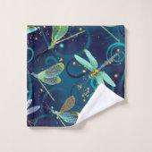 トンボティール(緑がかった色) バスタオルセット (ウォッシュタオル)