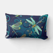 トンボティール(緑がかった色) ランバークッション (裏面)