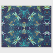 トンボティール(緑がかった色)包装紙 ラッピングペーパー (フラット)