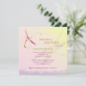 トンボテーマユニークブライダルシャワー 招待状 (スタンド正面)