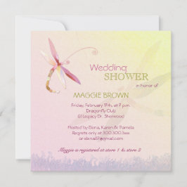 トンボテーマユニークブライダルシャワー 招待状