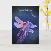 トンボハッピーバースデーカード カード (黄色い花)
