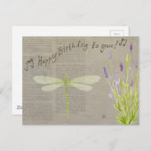トンボハッピーバースデー ポストカード (正面/裏面)