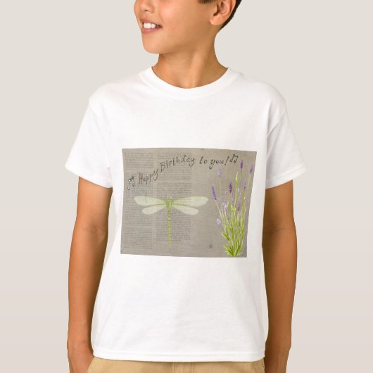 トンボハッピーバースデー Tシャツ (正面)