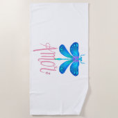 トンボハート ビーチタオル (正面)