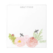 トンボバラ水彩感謝 ノートパッド (正面)