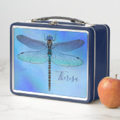 トンボパーソナライズされた海軍の弁当箱 メタルランチボックス (インサイチュ)