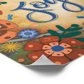 トンボフローラジョイインスパイアズイエローインスピレーション ポスター (角)