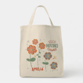 トンボフローラ名前をカスタムするおもしろい吸気性 トートバッグ (裏面)