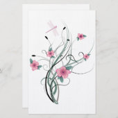 トンボフローラ固定 便箋 (正面/裏面)