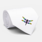 トンボプリントタイ独身の（昆虫） ネクタイ (ロール)