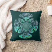 トンボユリ花模様 クッション (ブランケット)