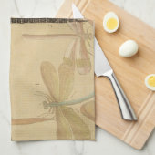 トンボヴィンテージアンティーククラシック自然 キッチンタオル (四つ折り)