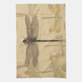 トンボヴィンテージアンティーククラシック自然 キッチンタオル (縦)