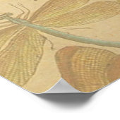 トンボヴィンテージアンティーククラシック自然 ポスター (角)