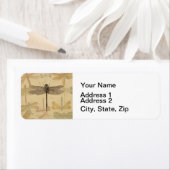 トンボヴィンテージアンティーククラシック自然 ラベル (インサイチュ)