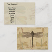 トンボヴィンテージアンティーククラシック自然 名刺 (正面/裏面)