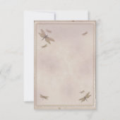 トンボヴィンテージトンボシックなテーブル番号 招待状 (裏面)