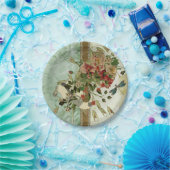 トンボヴィンテージフローラ紙結婚プレート ペーパープレート (パーティー)