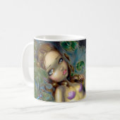 "トンボ人魚"のマグ コーヒーマグカップ (正面左)