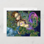 「トンボ人魚」はがき ポストカード (正面/裏面)