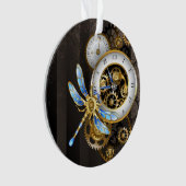 トンボ付き汽船ダイヤル オーナメント (正面)