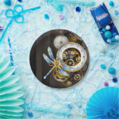 トンボ付き汽船ダイヤル ペーパープレート (パーティー)