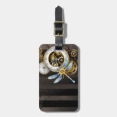 トンボ付き汽船ダイヤル ラゲッジタグ (正面縦)