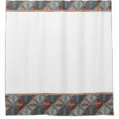 トンボ付シャワーカーテン縁ど シャワーカーテン (正面)