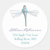 トンボ住所 シール (正面)