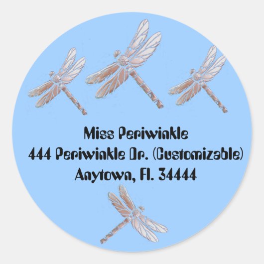 トンボ住所 シール (正面)