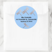 トンボ住所 シール (バッグ)