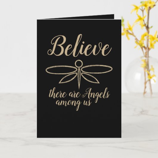 トンボ信じイ カード (黄色い花)