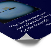 トンボ写真と俳句のプリントポスター ポスター (角)