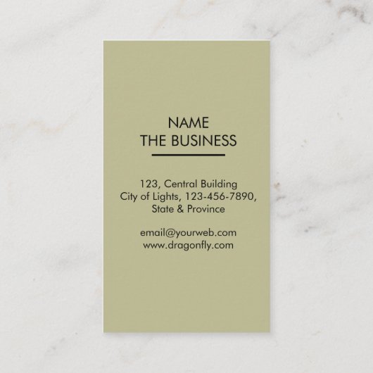 トンボ創造的なデザイナー自然のピンク 名刺 (裏面)