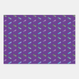 トンボ包み紙フラットシートセット3 ラッピングペーパーシート