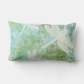 トンボ及び花柄 ランバークッション (裏面)