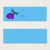 トンボ及び《植物》百日草フラワーギフトラベル (正面&裏面)