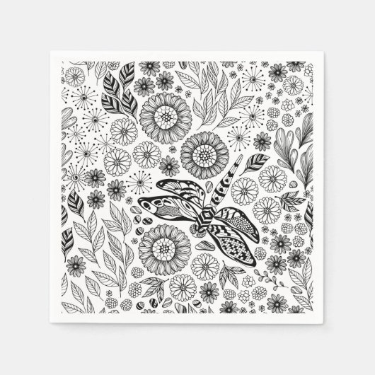 トンボ園 スタンダードカクテルナプキン (正面)