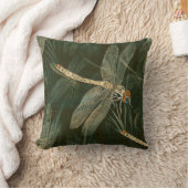 トンボ威厳のあるイ模様 クッション (ブランケット)