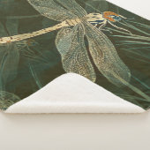 トンボ威厳のあるイ模様 シェルパブランケット (3/4)