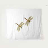 トンボ愛好家、トンボのカップル自然 タペストリー (正面(横))