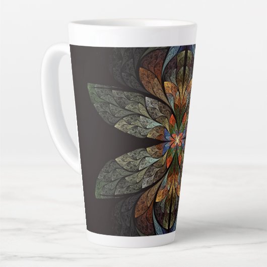 トンボ抽象芸術 カフェラテマグ (左アングル)