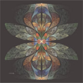 トンボ抽象芸術 シール (正面)