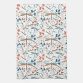 トンボ数々のイ模様 キッチンタオル (縦)