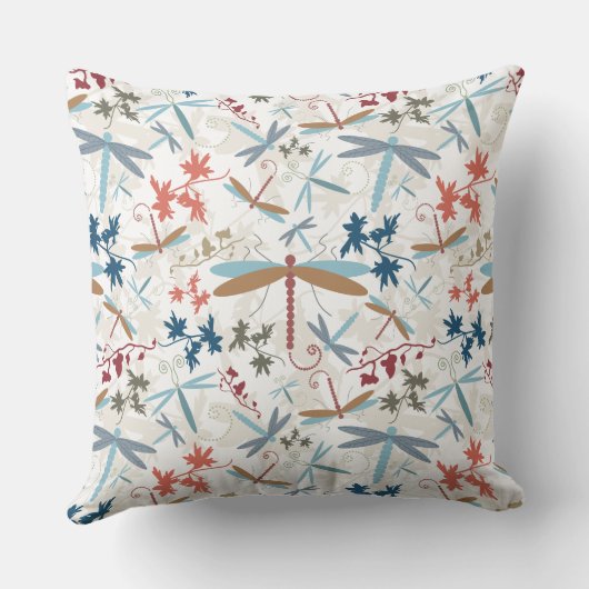 トンボ数々のイ模様 クッション (裏面)