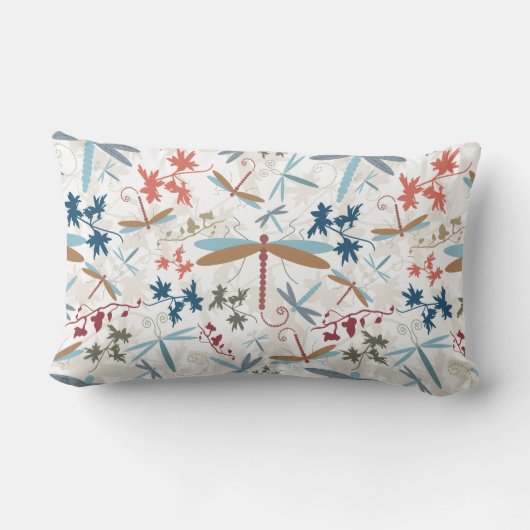 トンボ数々のイ模様 ランバークッション (裏面)