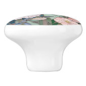 トンボ日本のイのステンドグラスアールデコ新しい セラミックノブ (側面)