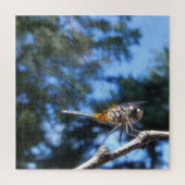 トンボ昆虫自然のマクロフォト ジグソーパズル (縦)