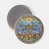 トンボ染色ガラスデザイン マグネット (正面/裏面)